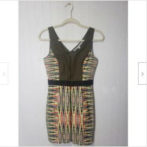 RACHEL Rachel Roy V-Neck Printed Sheath Dress